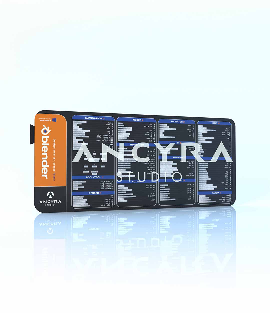 Blender 90x40 Shortcut Mouse Pad (Türkçe-İngilizce)